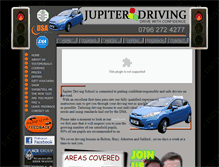 Tablet Screenshot of jupiterdriving.co.uk